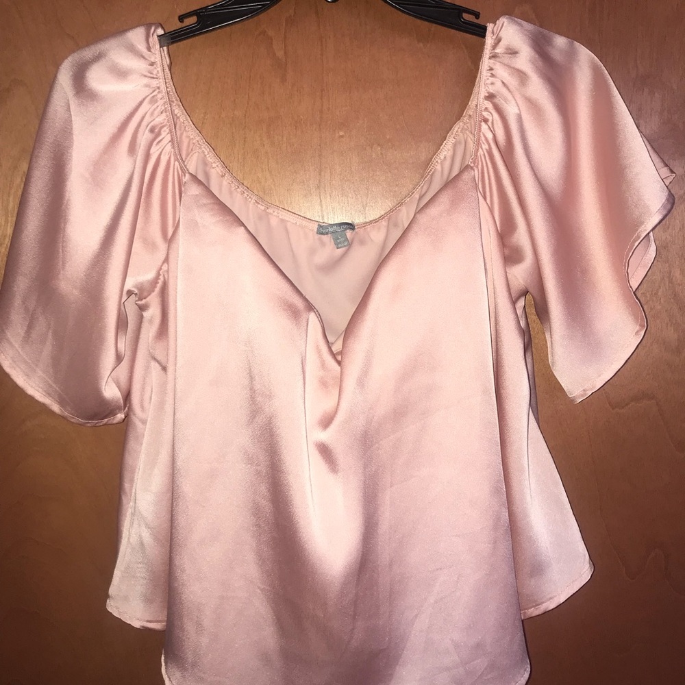 Blush crop top